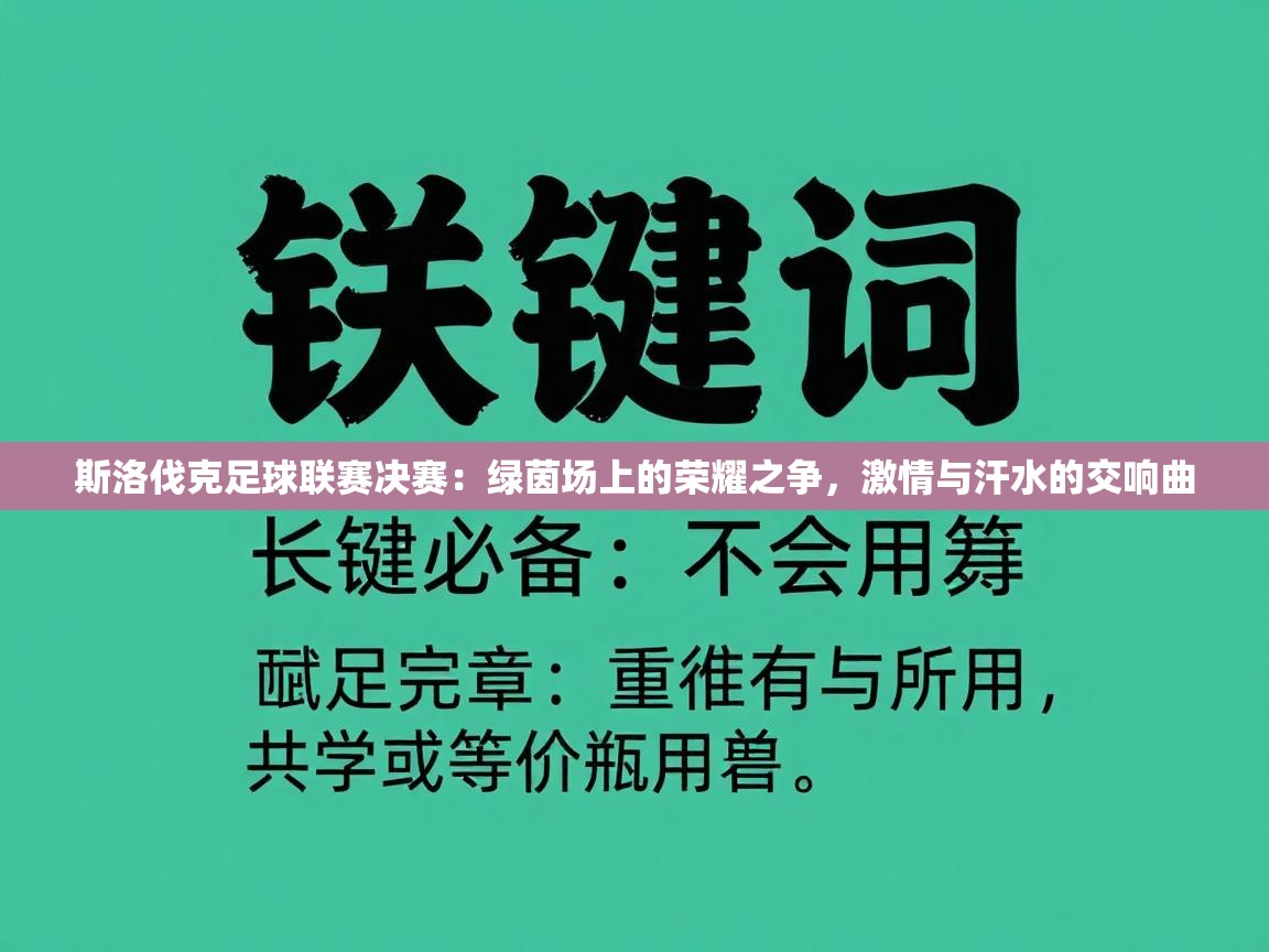 斯洛伐克足球联赛决赛:绿茵场上的荣耀之争,激情与汗水的交响曲